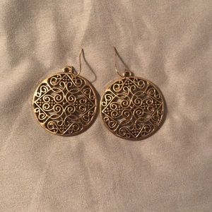 Gold Dangling Earrings